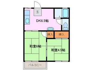 伊勢松本駅 徒歩12分 2階の物件間取画像